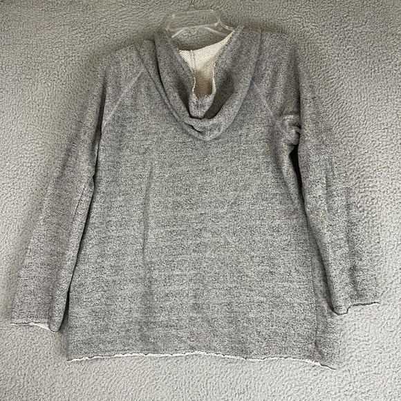 Life Is Good Sweater Womens Medium Hoodie Pullover Long Sleeve Beach Terry Gray - Picture 9 of 9
